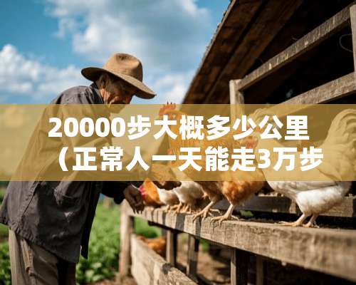 20000步大概多少公里（正常人一天能走3万步吗）