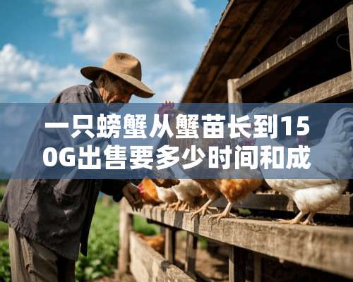 一只螃蟹从蟹苗长到150G出售要多少时间和成本？