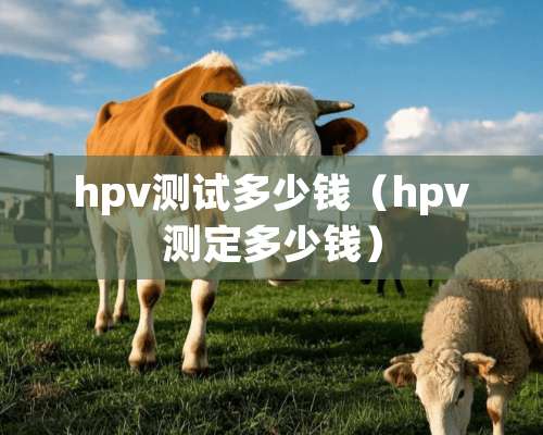 hpv测试多少钱（hpv测定多少钱）