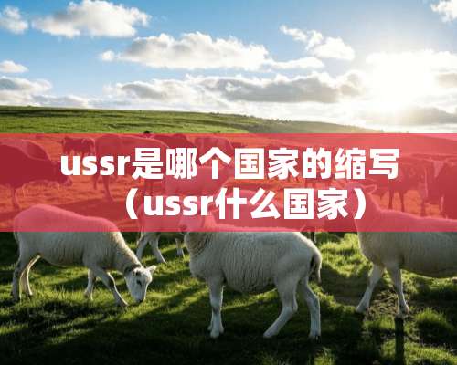 ussr是哪个国家的缩写（ussr什么国家）