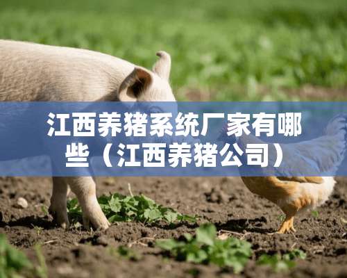 江西养猪系统厂家有哪些（江西养猪公司）