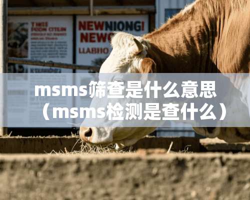 msms筛查是什么意思（msms检测是查什么）