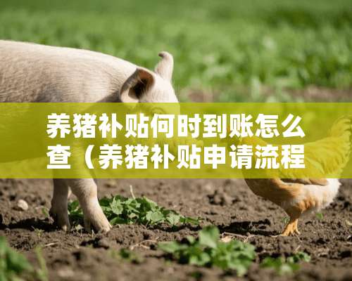 养猪补贴何时到账怎么查（养猪补贴申请流程）