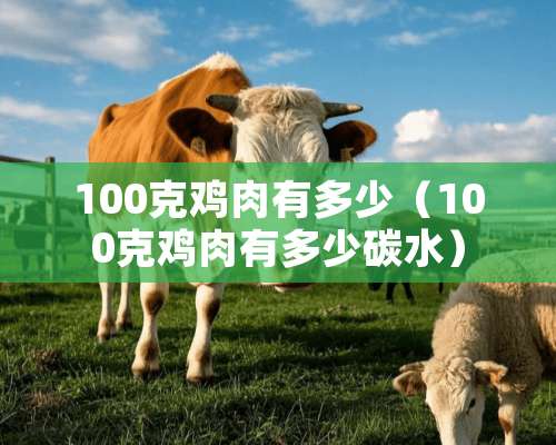 100克鸡肉有多少（100克鸡肉有多少碳水）