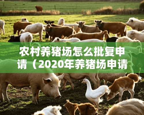 农村养猪场怎么批复申请（2020年养猪场申请流程）