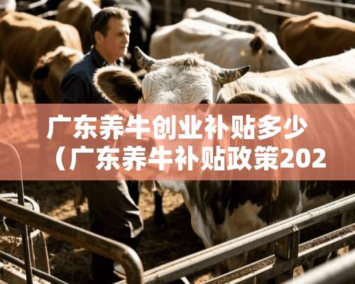 广东养牛创业补贴多少（广东养牛补贴政策2021最新标准）