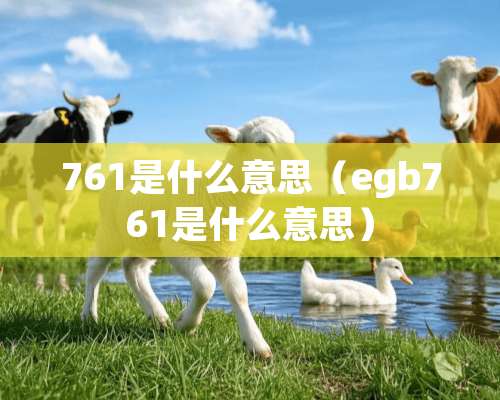 761是什么意思（egb761是什么意思）