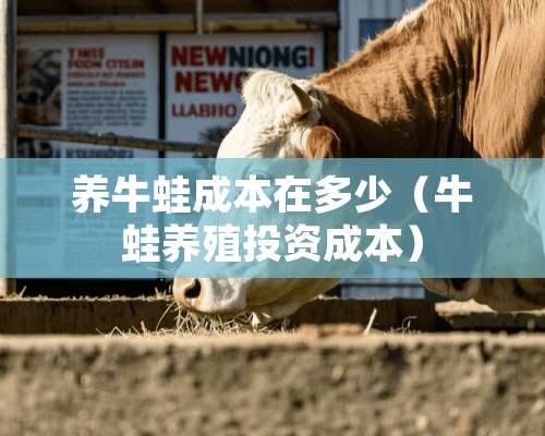 养牛蛙成本在多少（牛蛙养殖投资成本）