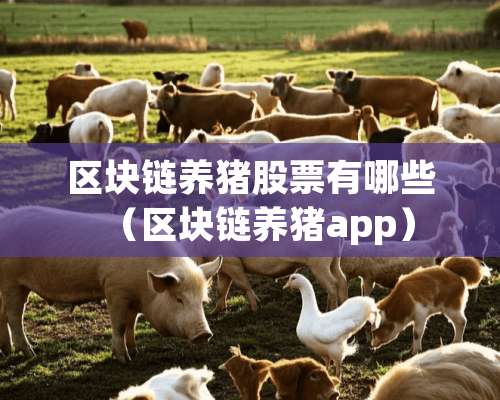 区块链养猪股票有哪些（区块链养猪app）