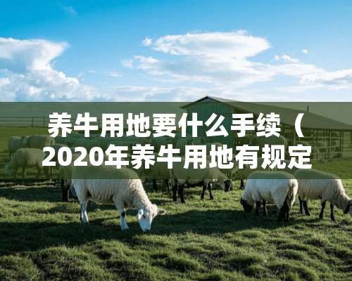 养牛用地要什么手续（2020年养牛用地有规定）