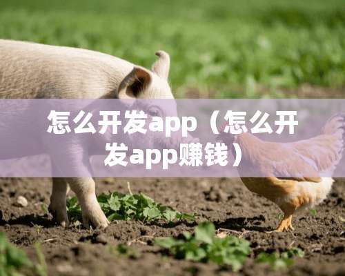 怎么开发app（怎么开发app赚钱）