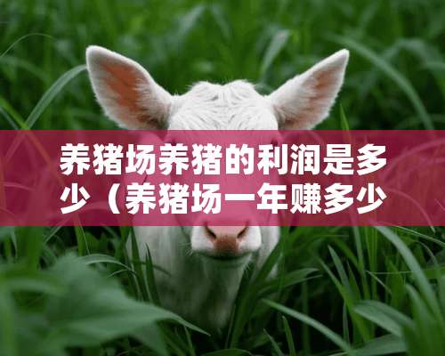 养猪场养猪的利润是多少（养猪场一年赚多少钱）