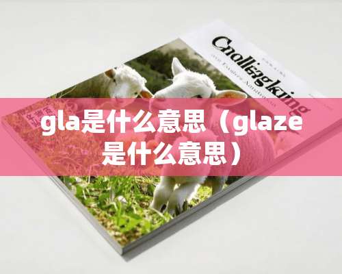 gla是什么意思（glaze是什么意思）