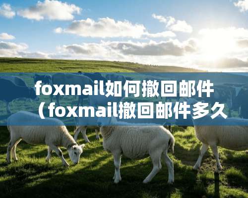 foxmail如何撤回邮件（foxmail撤回邮件多久才有结果）