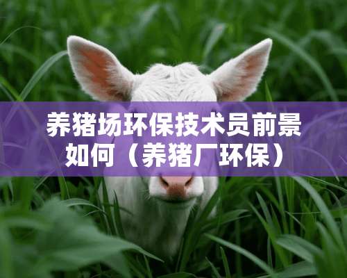 养猪场环保技术员前景如何（养猪厂环保）