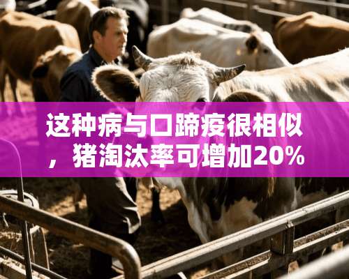 这种病与口蹄疫很相似，猪淘汰率可增加20%以上！