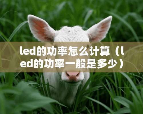 led的功率怎么计算（led的功率一般是多少）