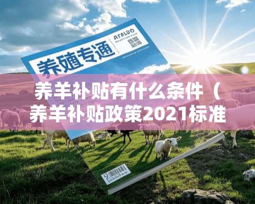 养羊补贴有什么条件（养羊补贴政策2021标准）