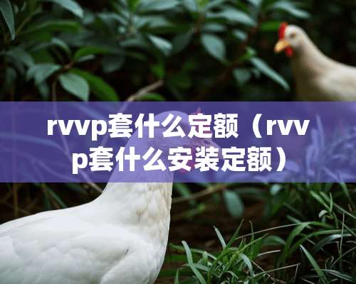 rvvp套什么定额（rvvp套什么安装定额）