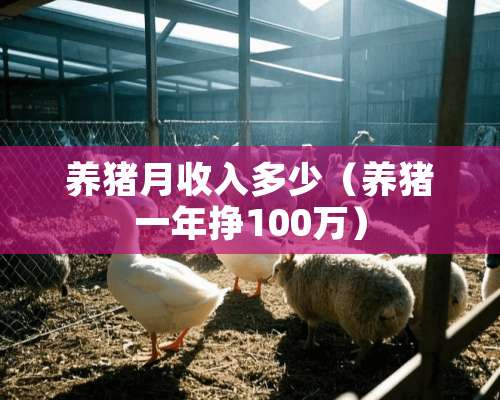 养猪月收入多少（养猪一年挣100万）