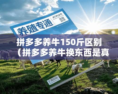 拼多多养牛150斤区别（拼多多养牛换东西是真的吗）