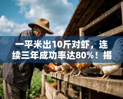 一平米出10斤对虾，连续三年成功率达80%！揭秘工厂化养虾达人的养殖秘籍