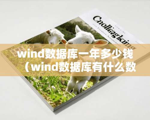 wind数据库一年多少钱（wind数据库有什么数据）