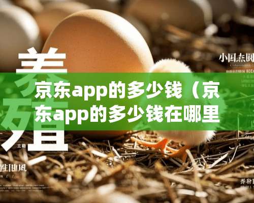 京东app的多少钱（京东app的多少钱在哪里看）