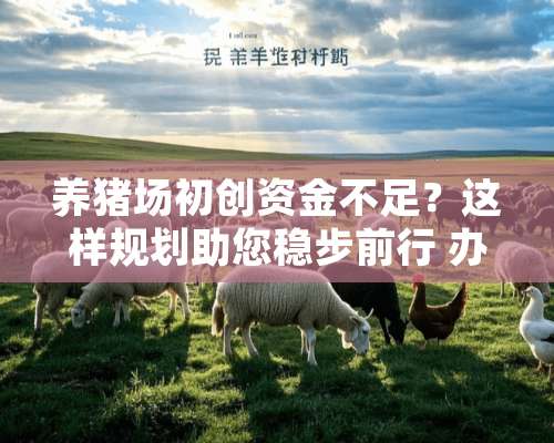 养猪场初创资金不足？这样规划助您稳步前行 办养猪场没有基金怎么办理