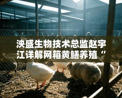 泱盛生物技术总监赵宇江详解网箱黄鳝养殖“十二式”