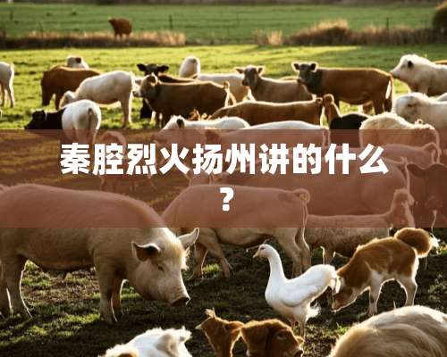 秦腔烈火扬州讲的什么？