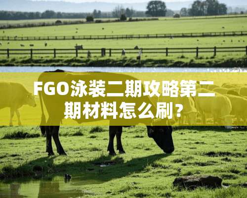 FGO泳装二期攻略第二期材料怎么刷？