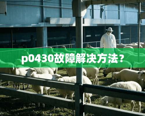 p0430故障解决方法？