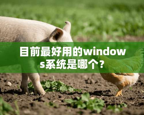 目前最好用的windows系统是哪个？