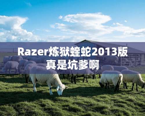 Razer炼狱蝰蛇2013版真是坑爹啊