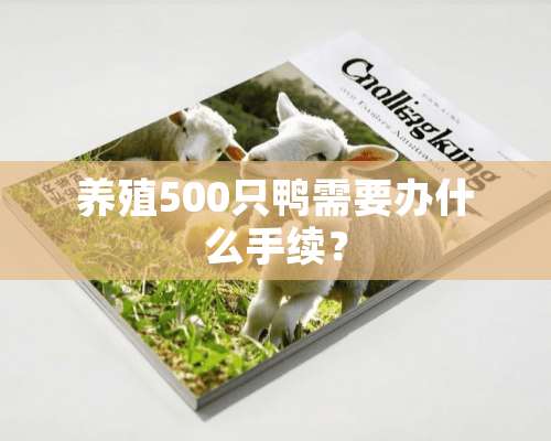 养殖500只鸭需要办什么手续？