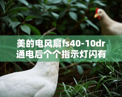 美的电风扇fs40-10dr通电后个个指示灯闪有滴滴声不转怎么回事？