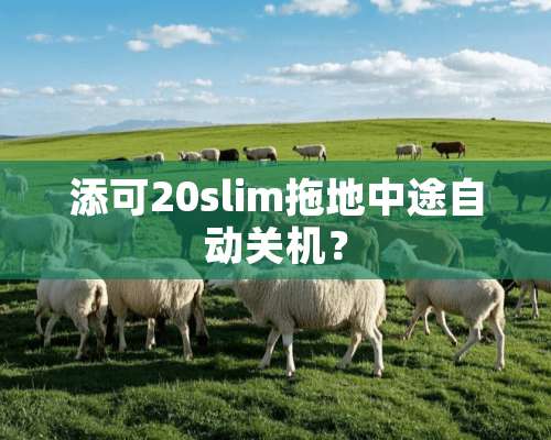 添可20slim拖地中途自动关机？