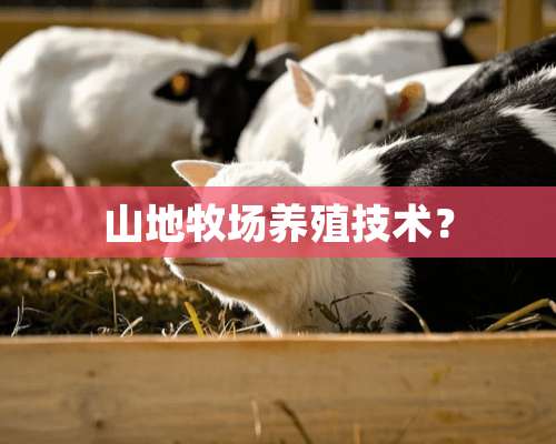 山地牧场养殖技术？