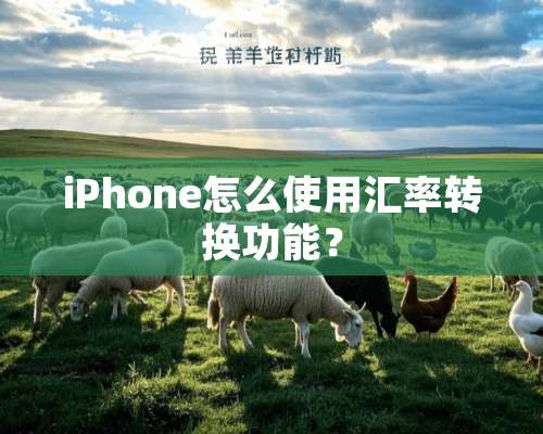 iPhone怎么使用汇率转换功能？