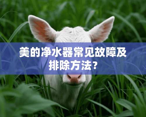 美的***常见故障及排除方法？