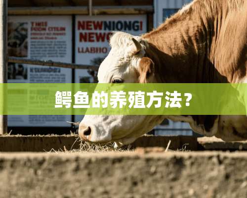 鳄鱼的养殖方法？