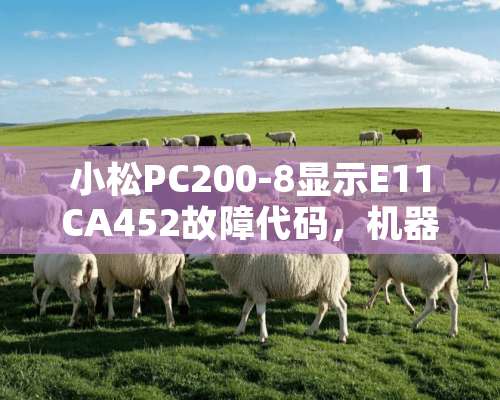 小松PC200-8显示E11CA452故障代码，机器启动不了，怎么解决？