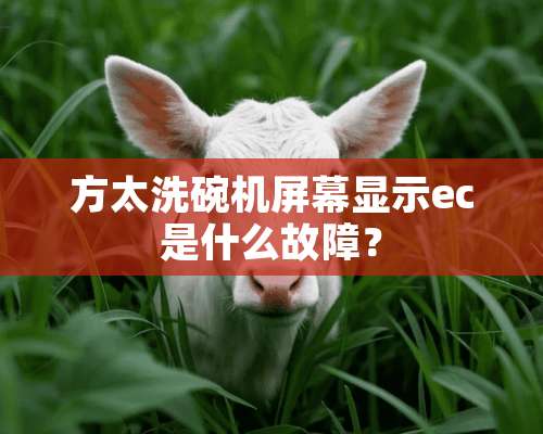 方太洗碗机屏幕显示ec是什么故障？