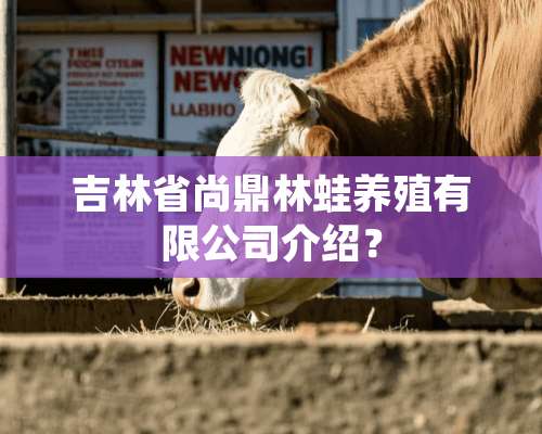 吉林省尚鼎林蛙养殖有限公司介绍？