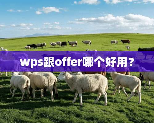 wps跟offer哪个好用？