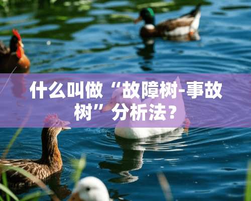 什么叫做“故障树-事故树”分析法？