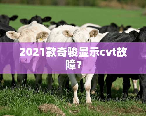 2021款奇骏显示cvt故障？