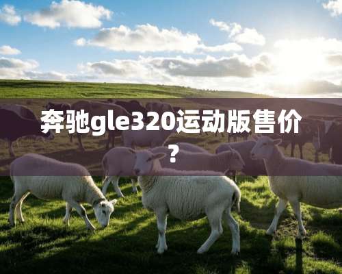 奔驰gle320运动版售价？