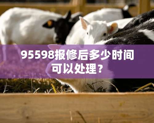 95598报修后多少时间可以处理？